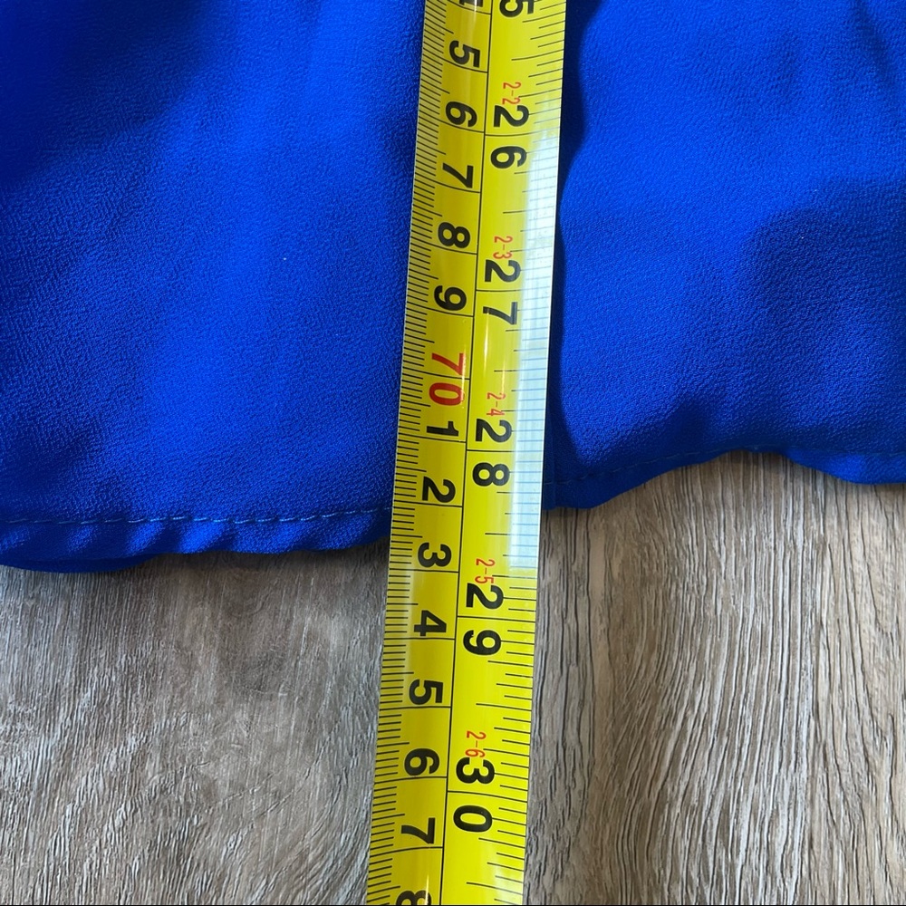 GB GIRLS Peace, Love, & Freedom Flowy Royal Blue Swing Dress - Picture 10 of 11